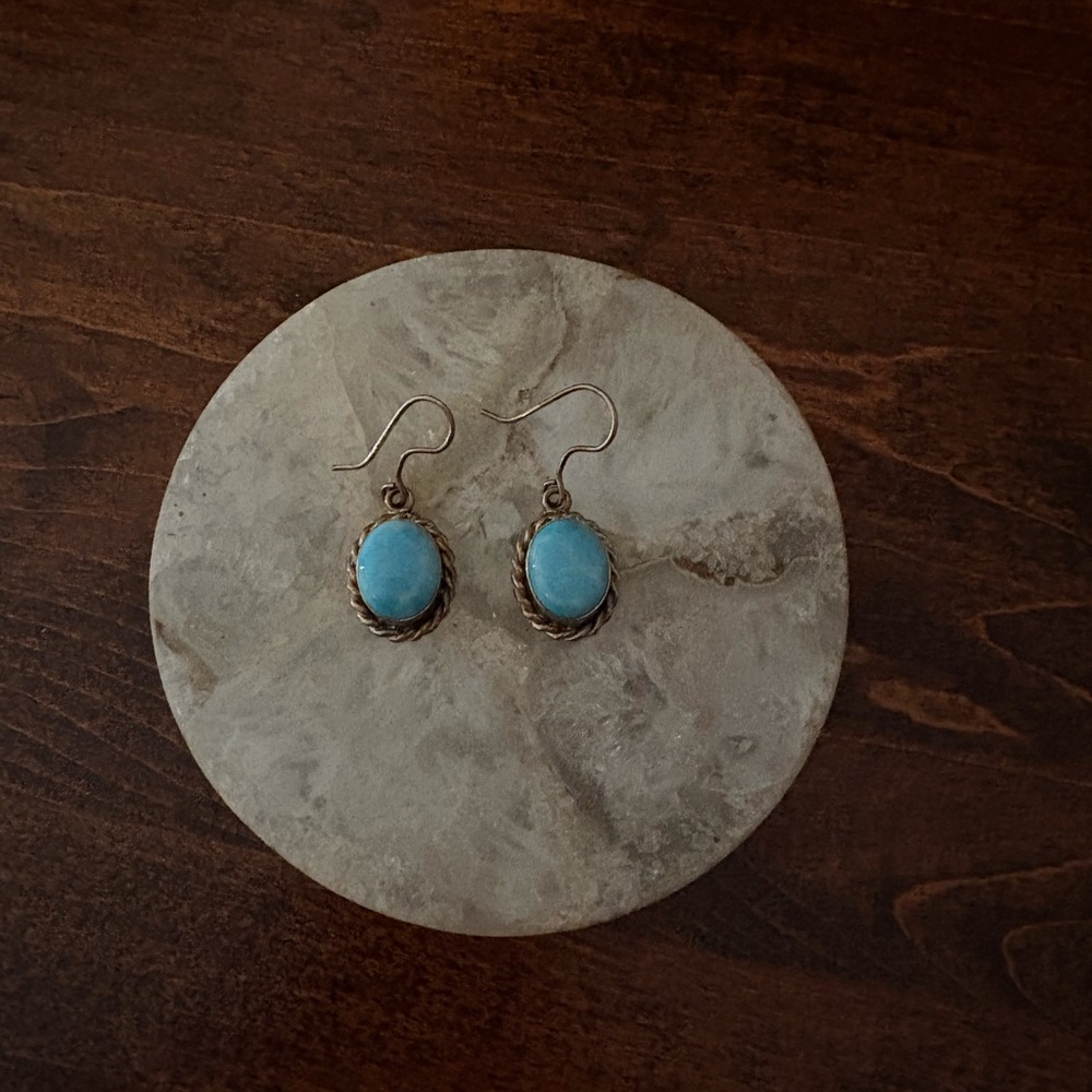 Elegant Turquoise Drop Earrings